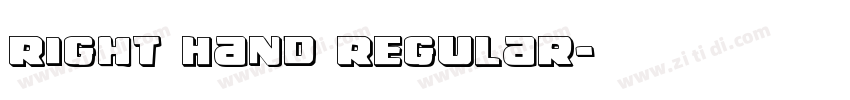 Right Hand Regular字体转换
